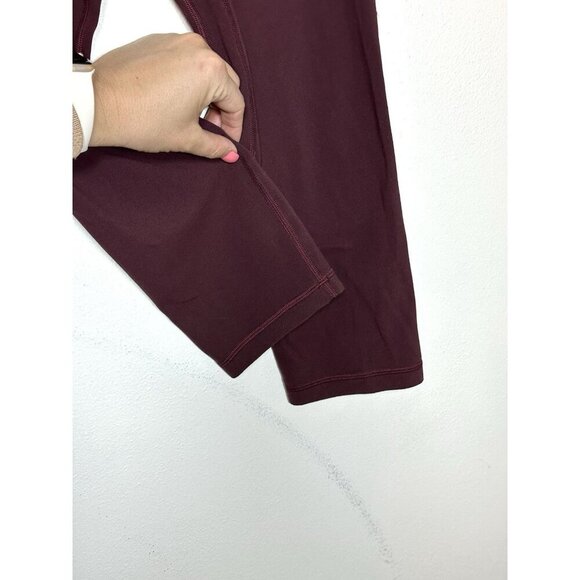 Lululemon Wunder Under Hi-Rise 1/2 Tight Capri *Full-On Deep Rouge Size 6 - Picture 5 of 7